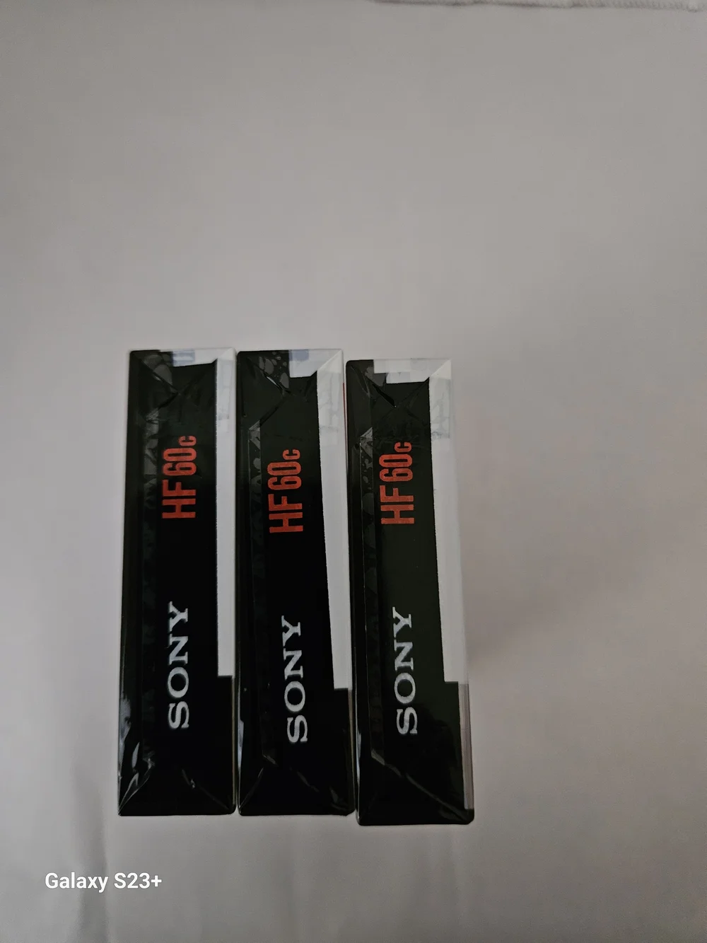 Sony HF 60 Cassette Tape (3-Pack) - Silver & Red